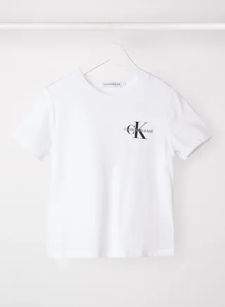 Kids Monogram T-Shirt Bright White 