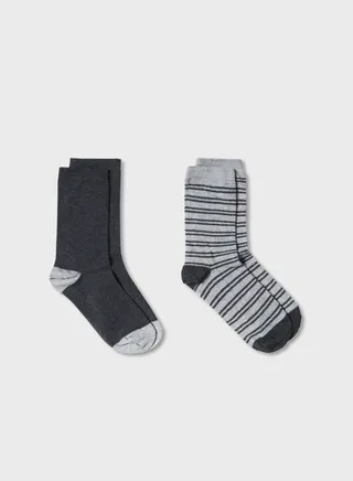 Kids 2 Pack Assorted Crew Socks 