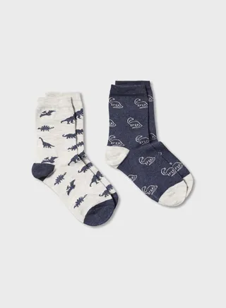 Kids 2 Pack Assorted Crew Socks 