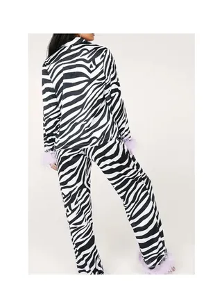 Black /white PJ-Set 