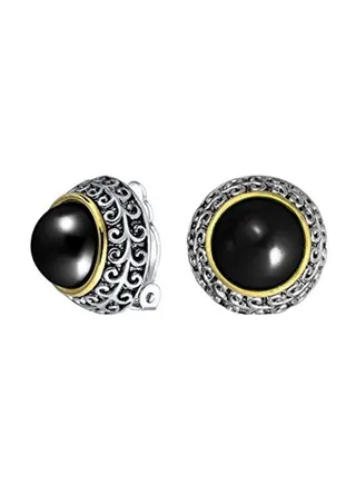 Alloy Gold And Rhodium Plated Clip On Earrings 