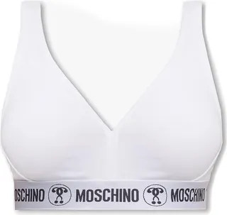 Moschino Logo-Underband V-Neck Bra