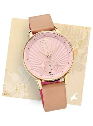 Leather Analog Wrist Watch 6206WL02 