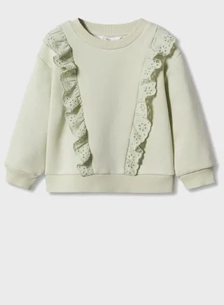 Infant Ruffle Detail Sweatshirt 