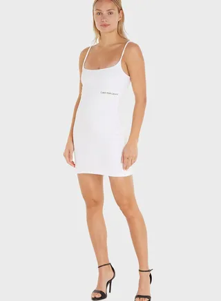 Strappy Knitted Bodycon Dress 