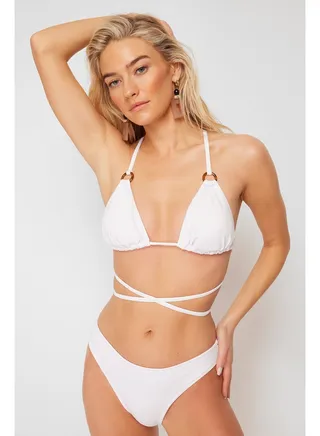 White Triangle Accessory Bikini Top TBESS20BU0269 