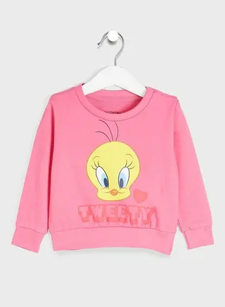 Infant Tweety Sweatshirt Pink 