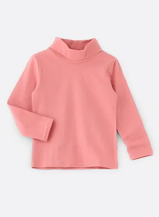 Basic solid turtle neck t-shirt 