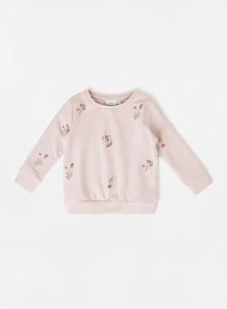 Baby/Kids Flowers Embroidered Sweatshirt 