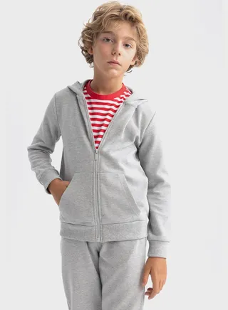 Kids Essential Zip Through Hoodie 