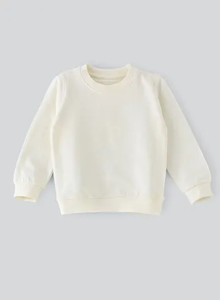 Basic round neck sweat top 