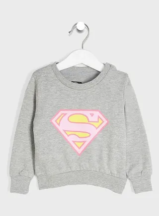 Infant Superman Sweatshirt Grey 