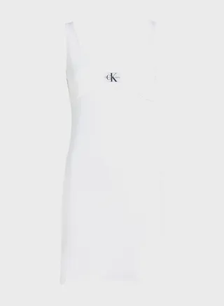 Strappy Ribbed Knitted Dress