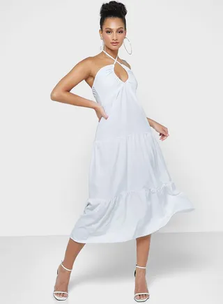 Crossover Detail Dress 