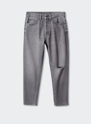 Youth Light Wash Ripped Jeans 