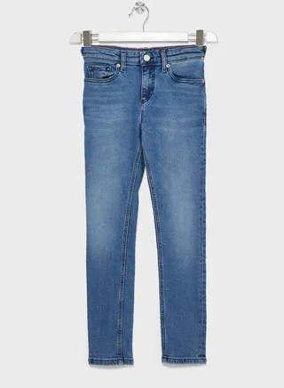 Youth Mid Wash Slim Jeans 