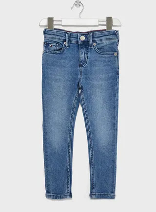 Kids Mid Wash Slim Jeans 
