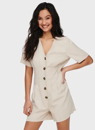 Button Down Playsuit 