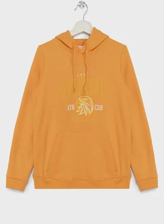 Girls Printed Pocket Hoodies 