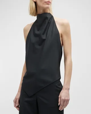 Bence Open-Back Handkerchief Top