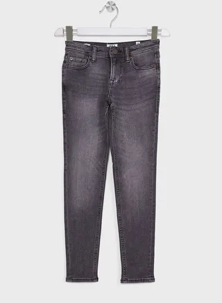Youth Mid Wash Slim Fit Jeans 