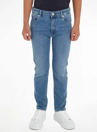 Boys' Modern Straight Leg Jeans -  Stretch cotton blend denim, Blue 