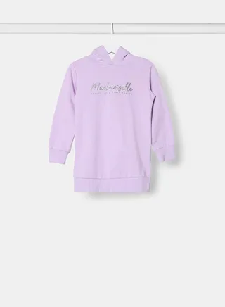 Fashionable Printed Hoodie Purple 
