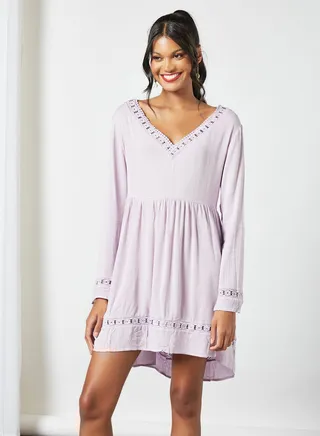 Tassel Detail Dress Violet 