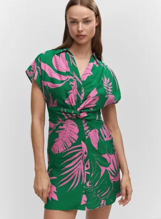 Front Knot Detail Dress 