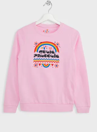 Girls Casual Printed Sweatshirt 