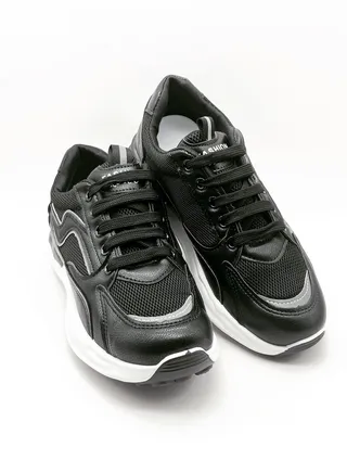Black  Fashion Sneakers For Women 