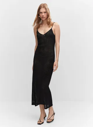 Strappy Openwork Detail Dress 