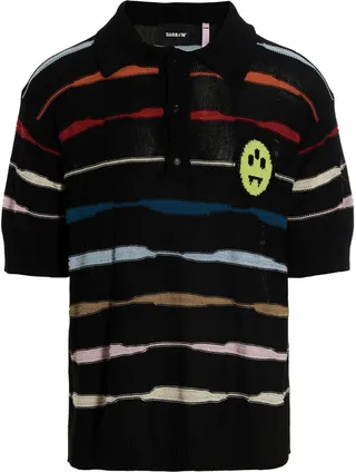 Logo Striped Polo Shirt