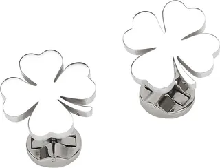 Four-Leaf Clover Stainless Steel Cufflink