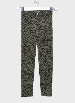Kids Leopard Print Jeans 