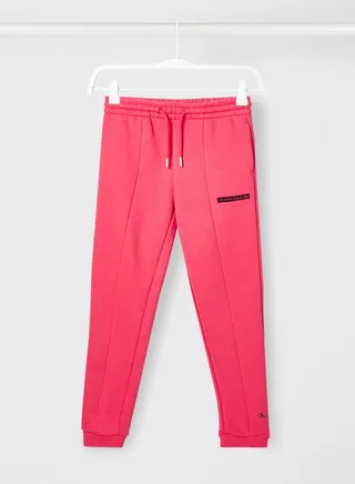 Kids Micro Logo Flock Sweatpants 