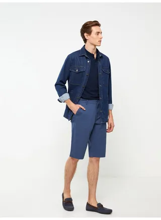 Standard Fit Gabardine Men's Bermuda Shorts 