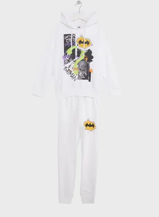 Boys Dragon Ball Printed Hoodie And Jogger Set 