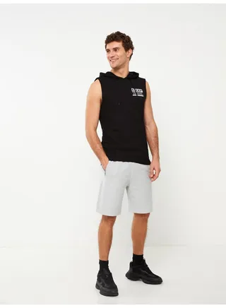 Slim Fit Binding Detail Men's Shorts 