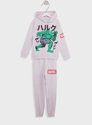Boys Avengers Printed Hoodie And Jogger Set 