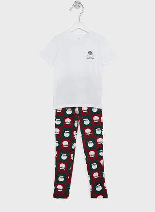 Youth Printed T-Shirt & Sweatpants 