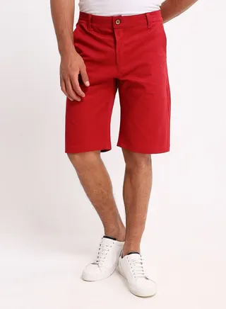 Caesar  men GABARDINE SHORT,BURGANDY,M 