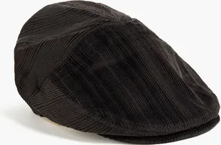 Appliquéd corduroy cap