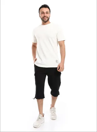 Knee Pockets Plain Summery Pantacourt 