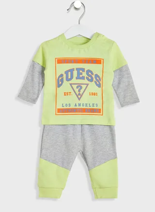 Infant Colour Block T-Shirt & Pants Set 