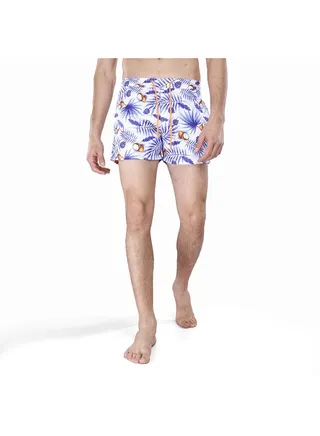 Coup Swim Short For Men - Regular Fit - Multi Color 