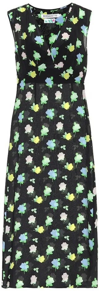 Sarah floral midi dress