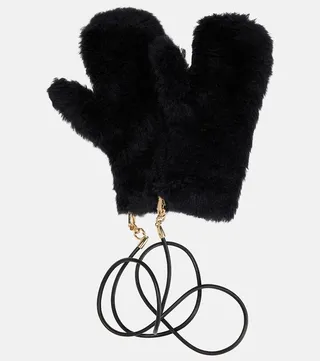 Ombrato wool and silk-blend gloves