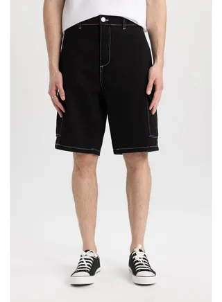 Man Relax Fit Woven Bermuda 