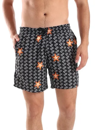 Polyester Elastic Waist Summer Swim Short 